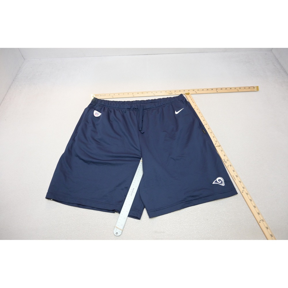 Nike Los Angeles Rams Shorts Mens 3XL Navy Blue NFL Training Dri-FIT Excellent